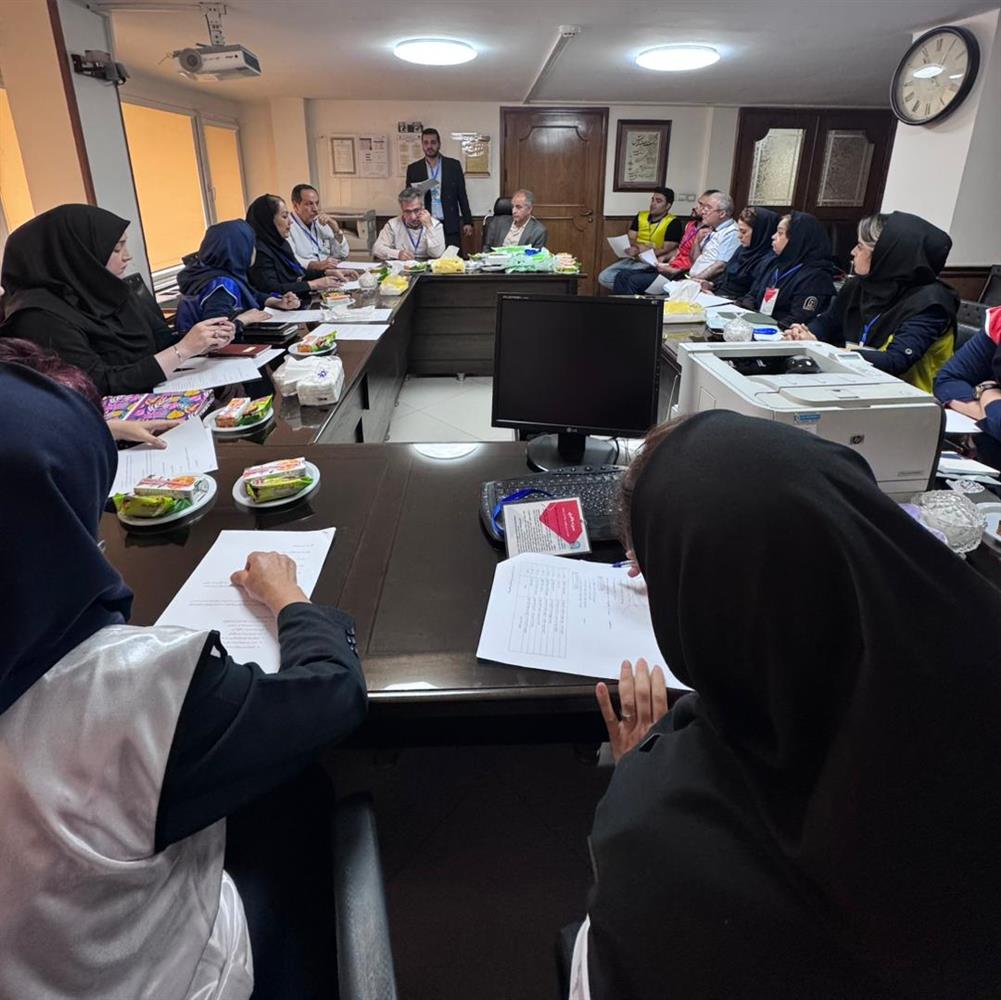 مانور دور ميزي مديريت بحران بيمارستان فوق تخصصي مدائن